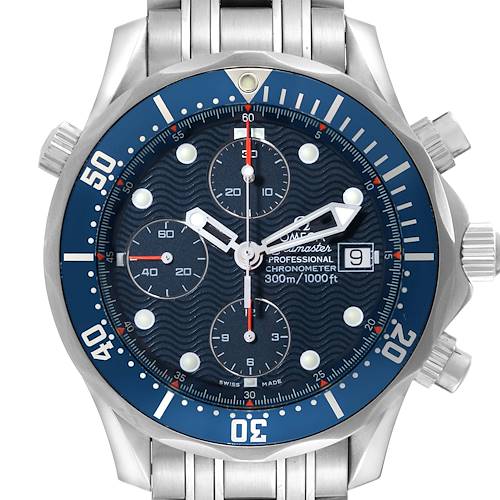 Photo of NOT FOR SALE Omega Seamaster Blue Dial Chronograph Steel Mens Watch 2599.80.00 Box Card PARTIAL PAYMENT FOR KL