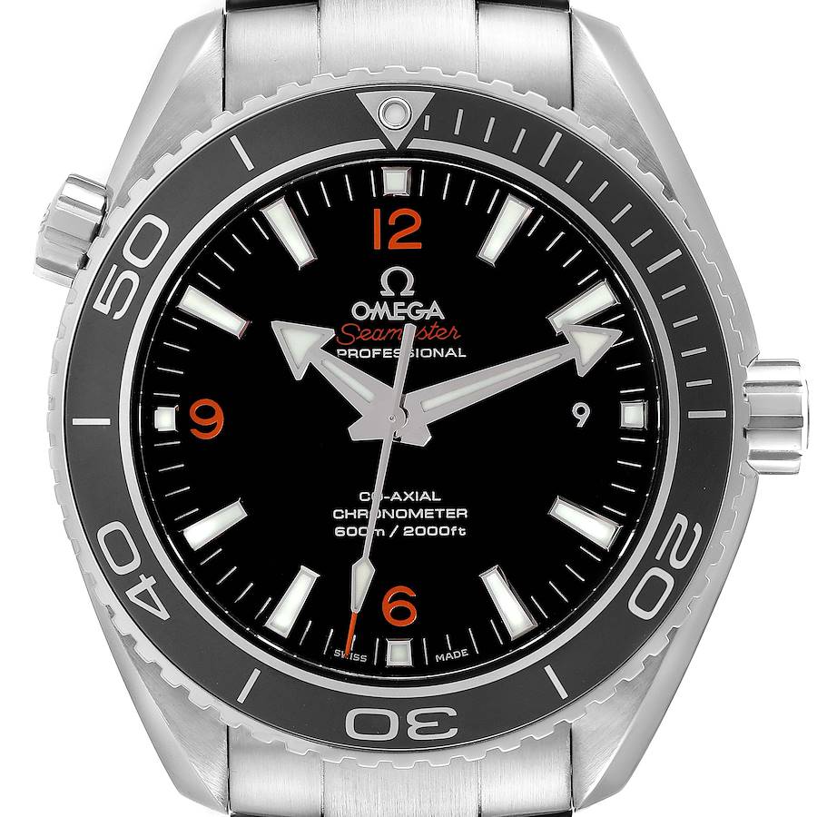 Omega Seamaster Planet Ocean Steel Mens Watch 232.30.46.21.01.003 Box Card SwissWatchExpo