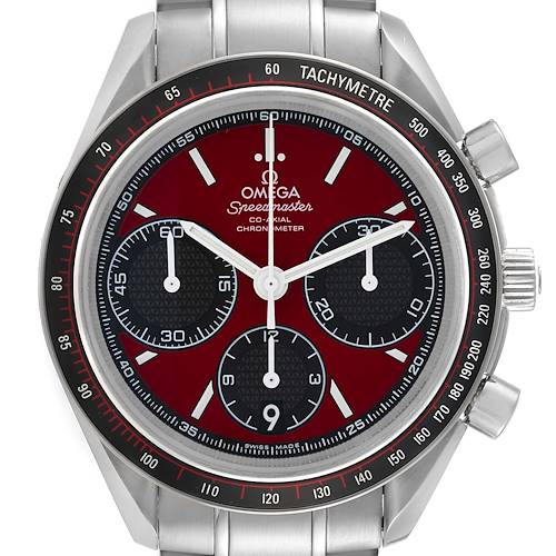 Photo of Omega Speedmaster Racing Red Dial Mens Watch 326.30.40.50.11.001 Box Card