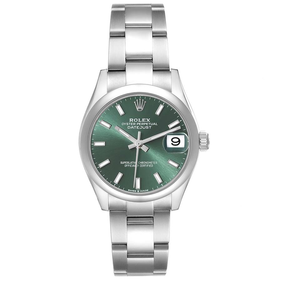 Rolex shop silver green