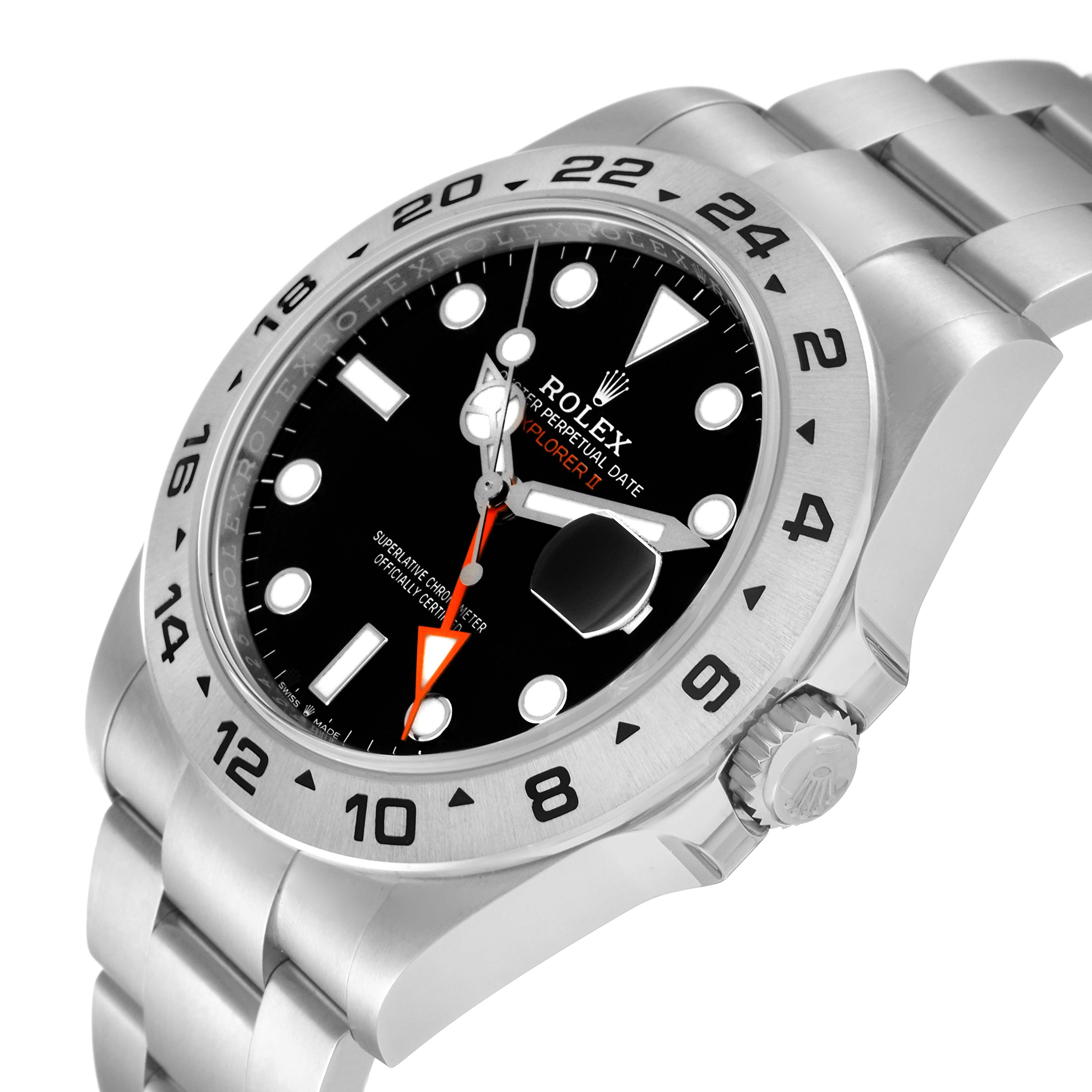 The image shows a Rolex Explorer 226570 Men
s Stainless Steel Black Dial 226570 Men
s Stainless Steel Black Dial watch at an angled view, highlighting the face, bezel, and bracelet.
