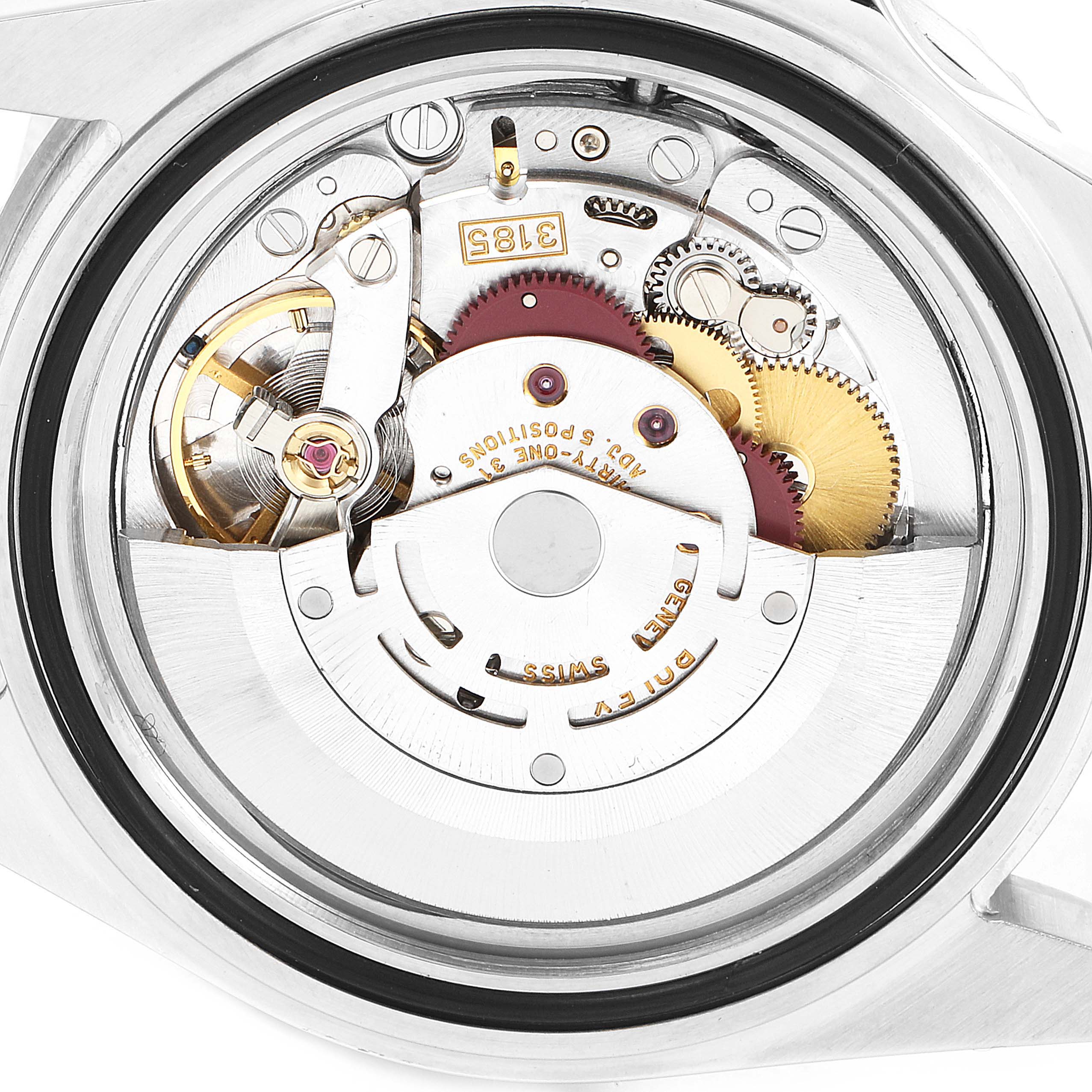 This image shows the movement and internal mechanism of a Rolex GMT-Master 16710 Men
s Stainless Steel Black Dial 16710 Men
s Stainless Steel Black Dial watch, viewed from the back.