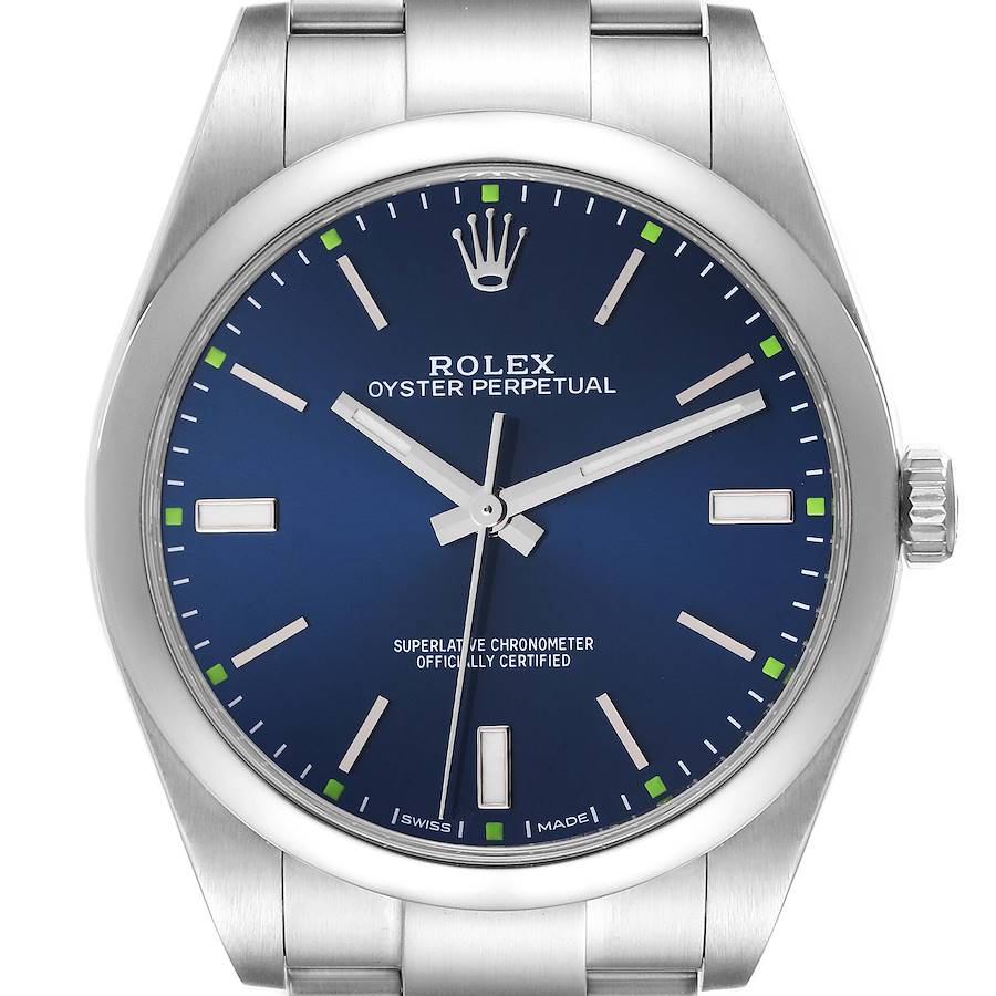 NOT FOR SALE Rolex Oyster Perpetual 39mm Blue Dial Steel Mens Watch 114300 Box Card PARTIAL PAYMENT SwissWatchExpo