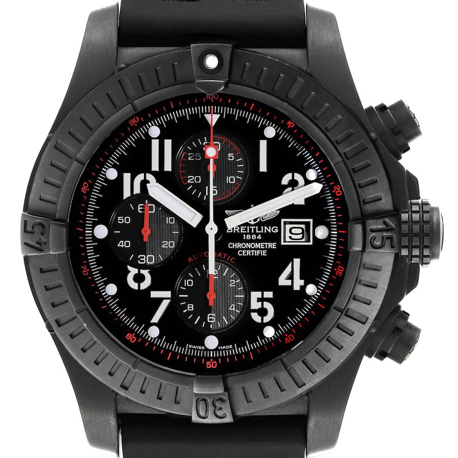 Breitling Aeromarine Avenger Skyland Blacksteel Limited Watch M13370 Box Card SwissWatchExpo