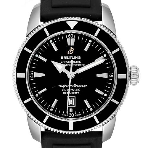 Photo of Breitling Superocean Heritage 46 Black Dial Rubber Strap Watch A17320