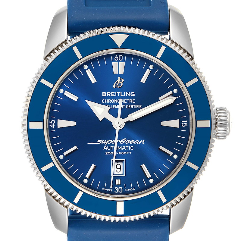 Breitling Superocean Heritage 46 Blue Dial Watch A17320 Box Papers SwissWatchExpo