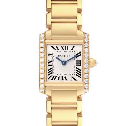 Photo of Cartier Tank Francaise Yellow Gold Diamond Ladies Watch WE1001R8