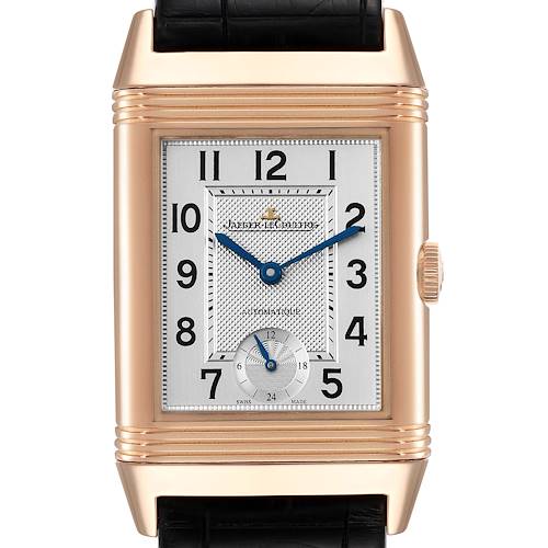 Photo of Jaeger LeCoultre Grande Reverso Rose Gold Watch 278.2.56 Q3802520 Box Papers