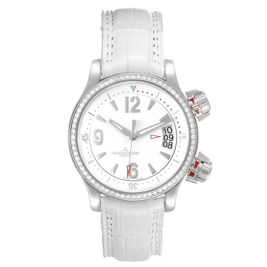 Jaeger Lecoultre Master Compressor White Dial Diamond Ladies Watch