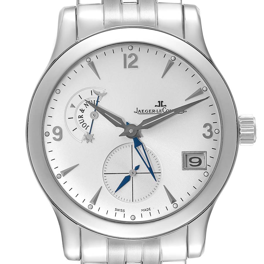 Jaeger LeCoultre Master Control Hometime Steel Mens Watch 147.8.05.S Q1628420 SwissWatchExpo