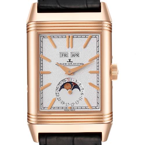 Photo of Jaeger LeCoultre Reverso Tribute Rose Gold Watch 216.2.D3 Q3912420 Box Papers