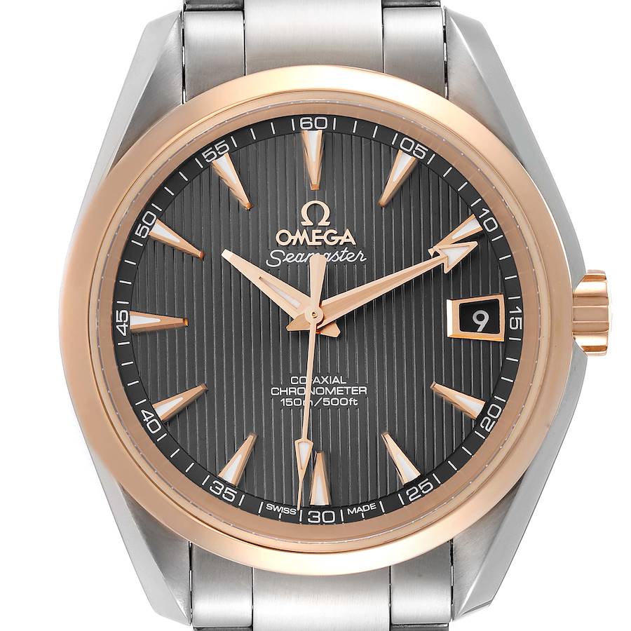 Omega Seamaster Aqua Terra Steel Rose Gold Watch 231.20.39.21.06.003 SwissWatchExpo