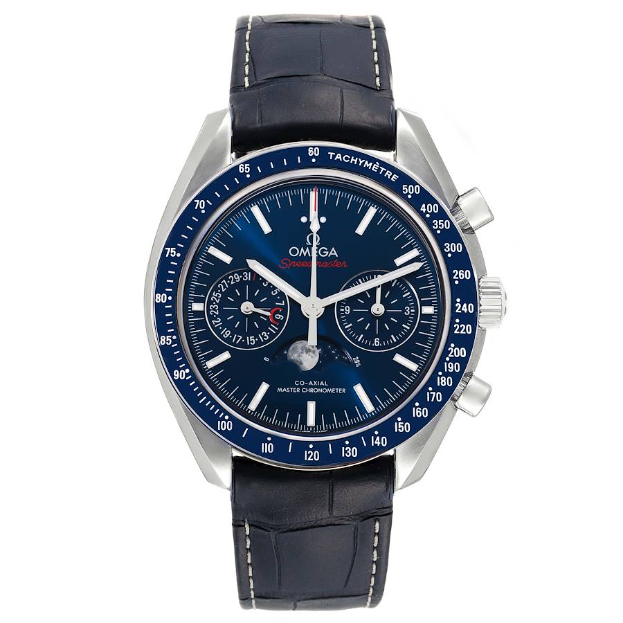 Omega Speedmaster Moonphase Chronograph Steel Mens Watch 304.33.44.52 ...