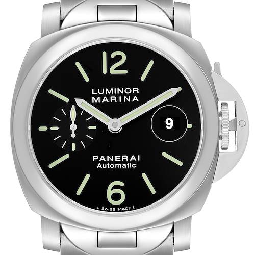 Photo of Panerai Luminor Marina Automatic 40mm Steel Mens Watch PAM00050 Box Card
