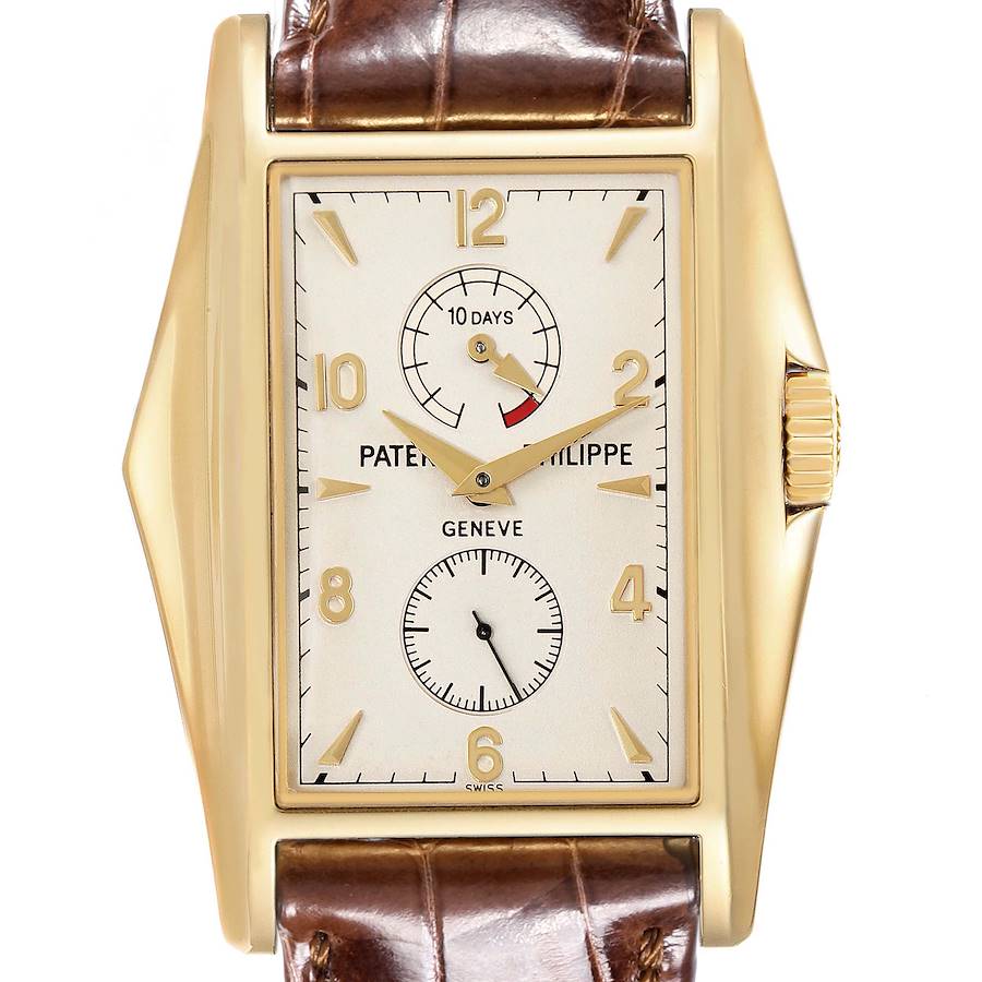 Patek Philippe 10 Day Power Reserve Yellow Gold Mens Watch 5100J Box Papers SwissWatchExpo