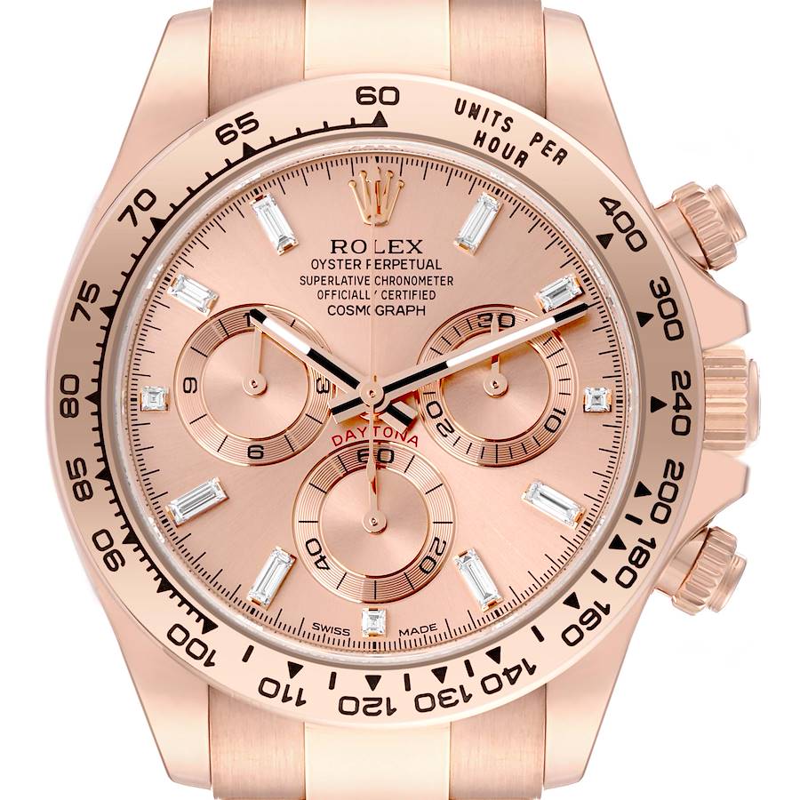 Rolex Cosmograph Daytona Rose Gold Everose Mens Watch 116505 Box Card SwissWatchExpo