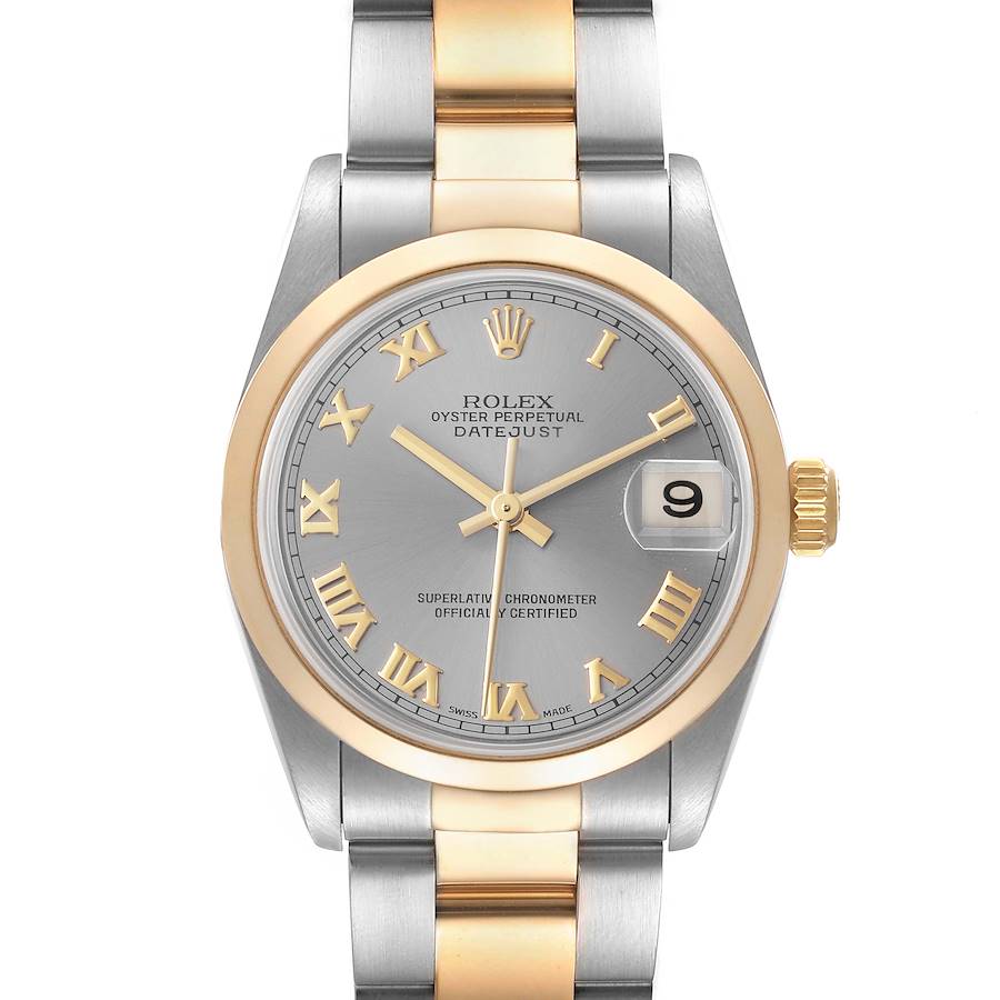 Rolex Datejust 31 Midsize Steel Yellow Gold Slate Dial Ladies Watch 78243 Box Papers SwissWatchExpo
