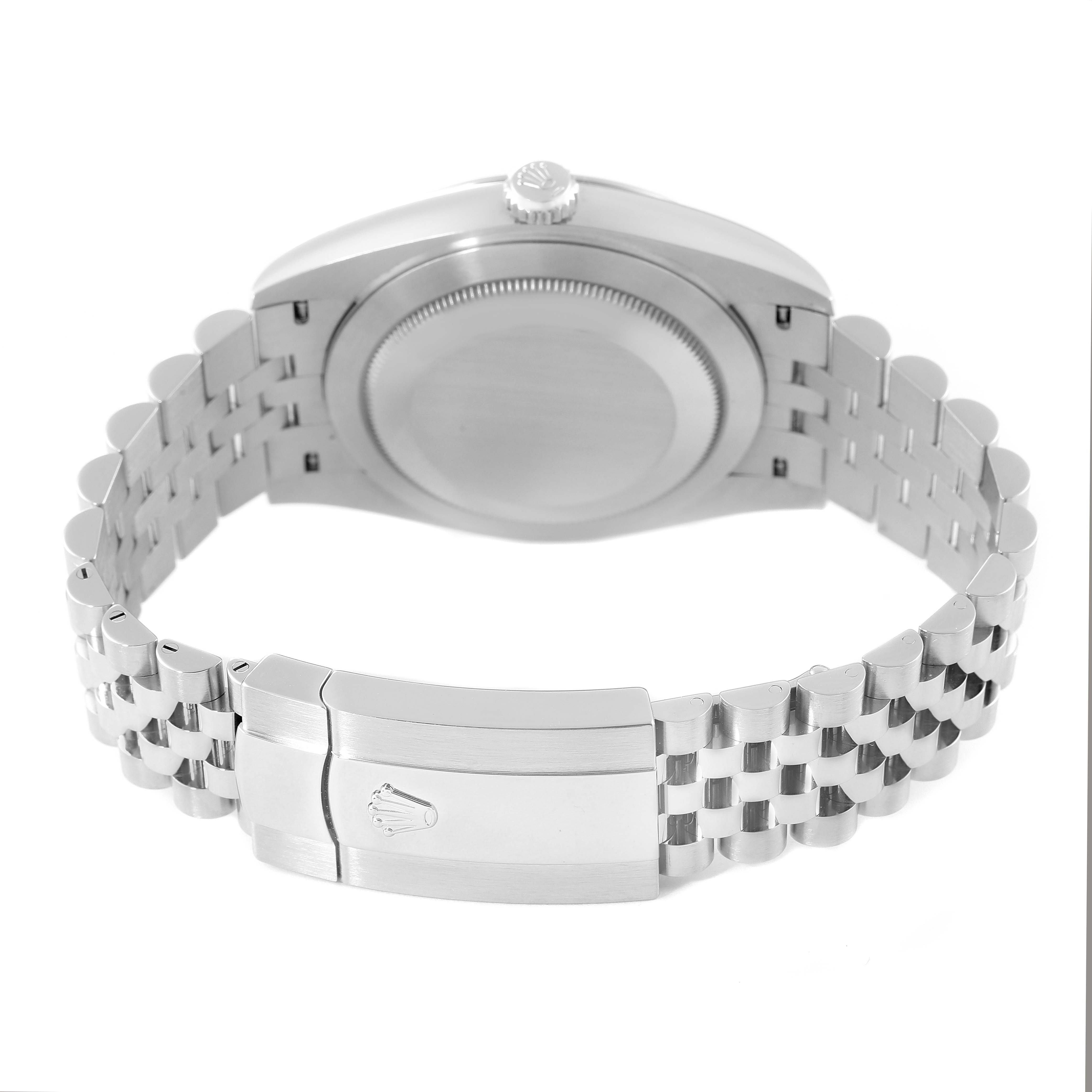 Rolex Datejust 41 Black Dial Steel Jubilee Bracelet Watch 126300 Box ...