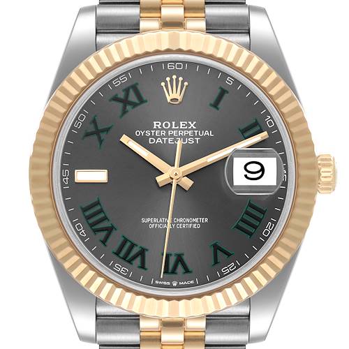 Photo of Rolex Datejust 41 Steel Yellow Gold Wimbledon Dial Mens Watch 126333
