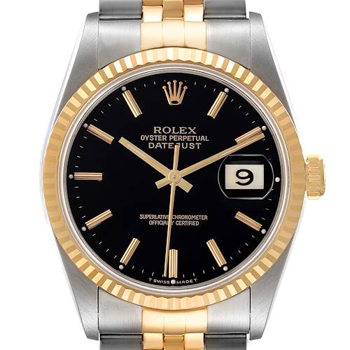 Photo of NOT FOR SALE Rolex Datejust Stainless Steel Yellow Gold Mens Watch 16233 Box Papers PARTIAL PAYMENT
