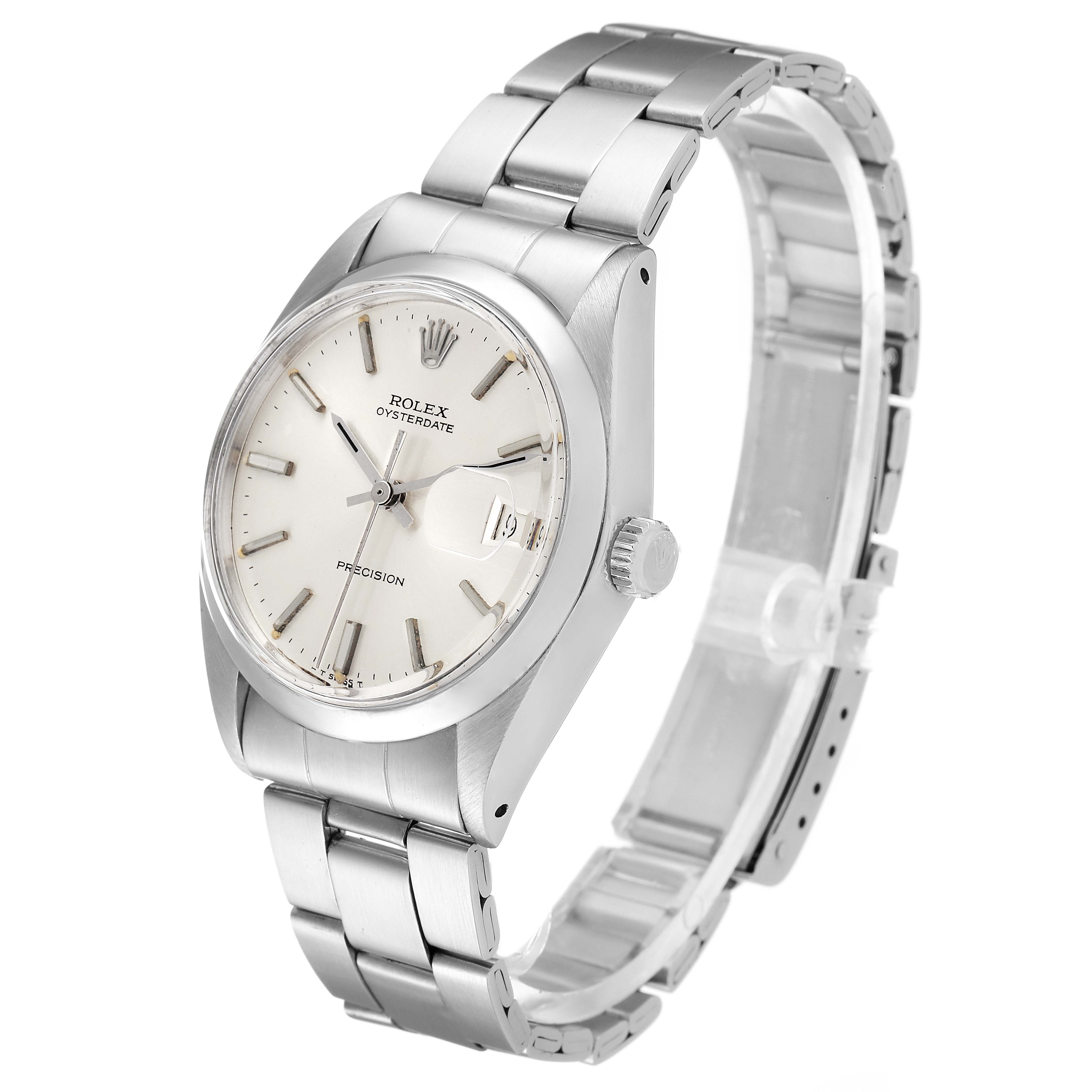 The Rolex Vintage Collection 6694 Men's Stainless Steel Silver Dial 6694 Men's Stainless Steel Silver Dial watch is shown at a three-quarter angle, displaying the face, dial, case, crown, and bracelet.