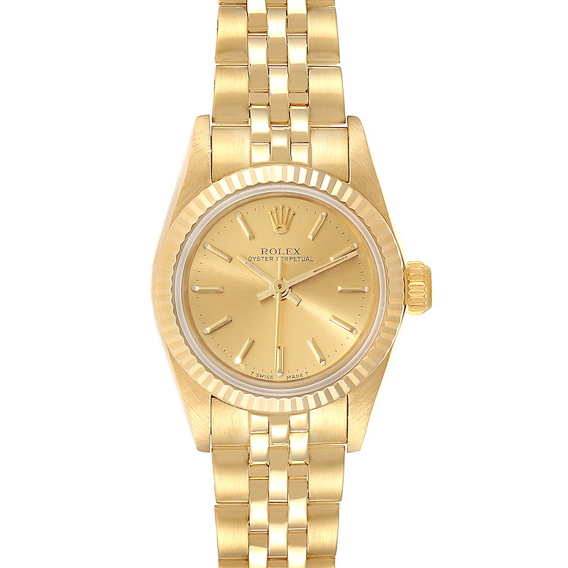 Rolex President No-Date 14K Yellow Gold Ladies Watch 67198 SwissWatchExpo