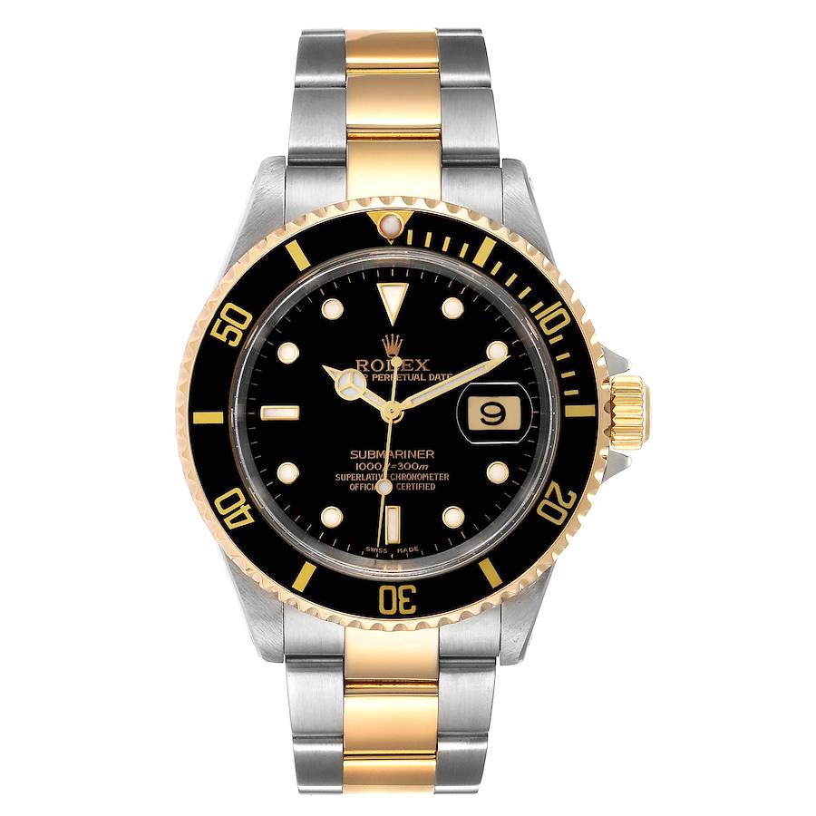 NOT FOR SALE Rolex Submariner Steel Yellow Gold Black Dial Mens