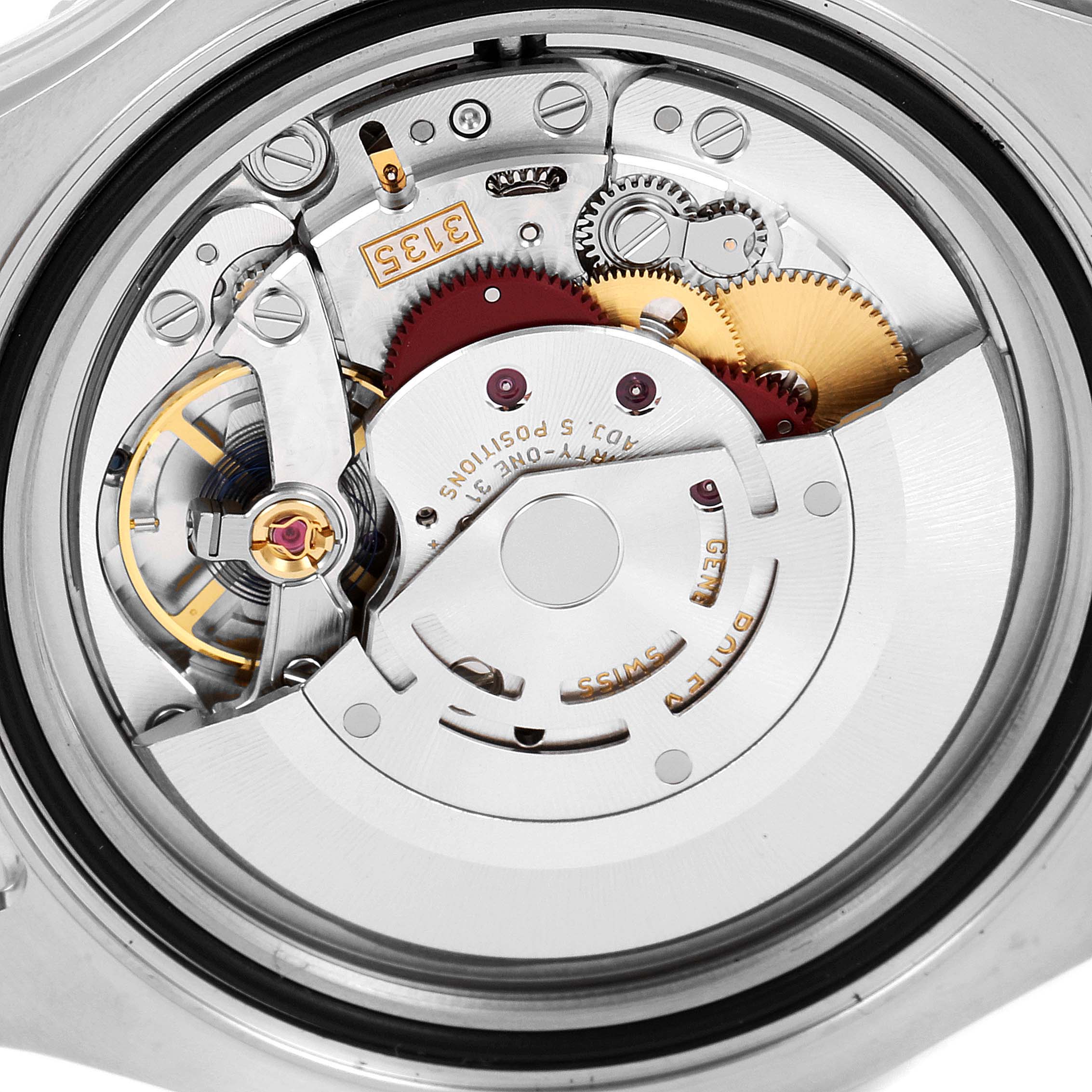 The image shows a close-up of the movement and internal mechanics of the Rolex Yacht-Master 116622 Men
s Stainless Steel Grey Dial 116622 Men
s Stainless Steel Grey Dial watch.