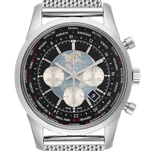 Photo of Breitling Transocean Chronograph Unitime Mens Watch AB0510 Box Papers