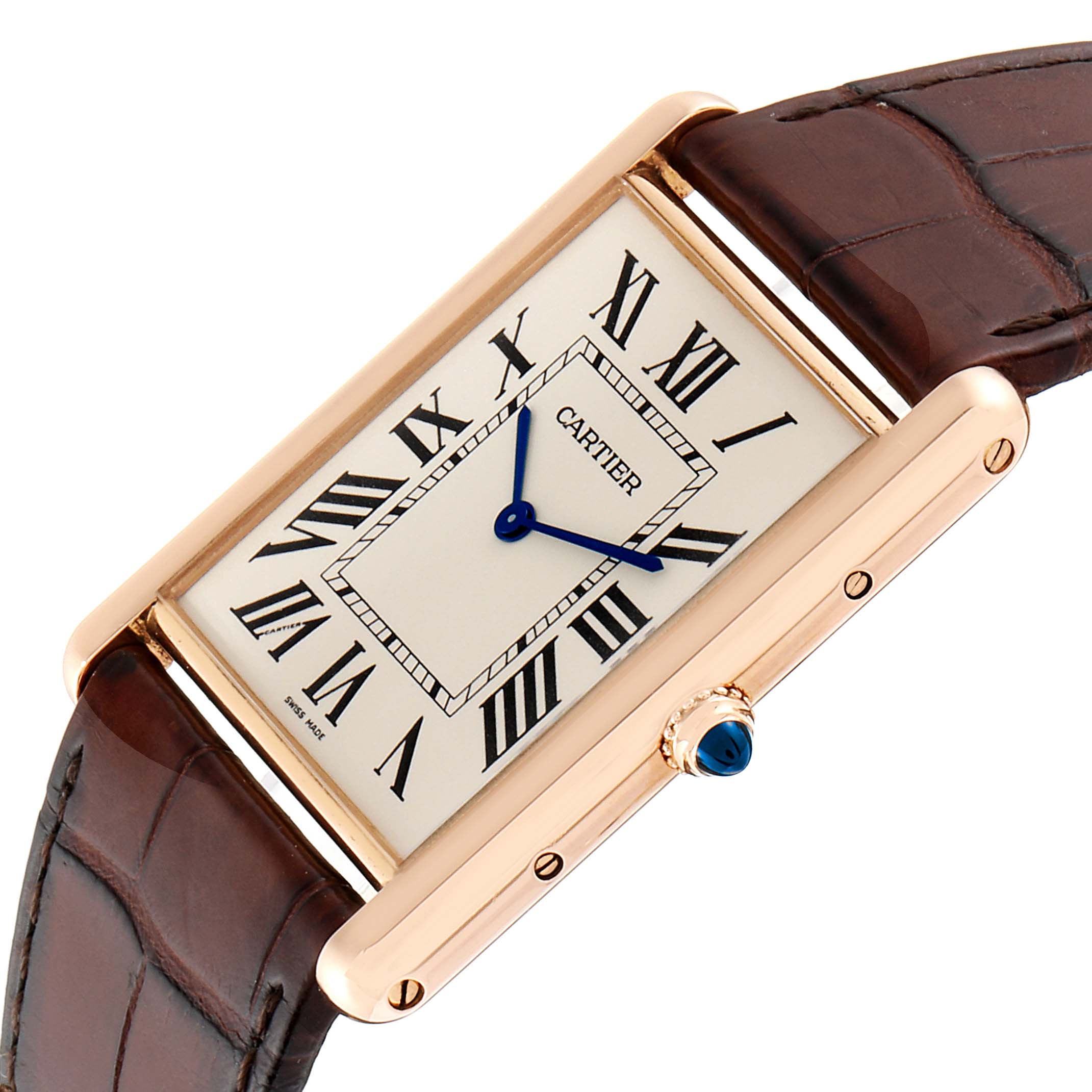 Cartier Tank Louis XL 18k Rose Gold Manual Winding Watch W1560017 ...