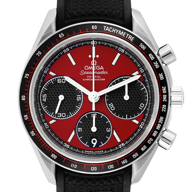 Omega Speedmaster Racing Red Chronograph Mens Watch 326.32.40.50.11.001 SwissWatchExpo