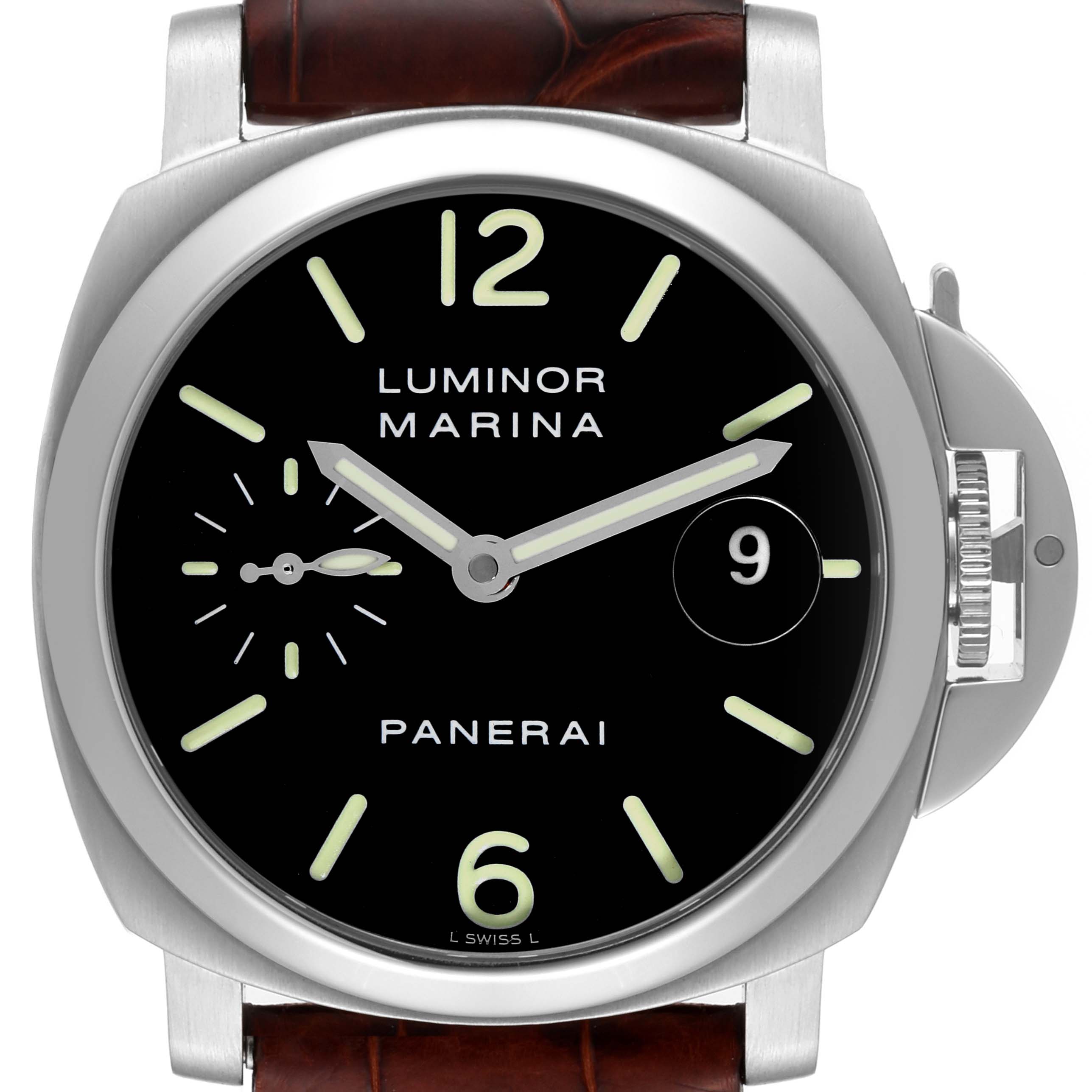 Panerai Luminor Marina Automatic Steel Mens Watch PAM00048