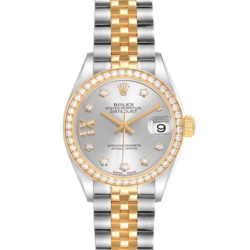 Photo of Rolex Datejust 28 Steel Yellow Gold Diamond Ladies Watch 279383