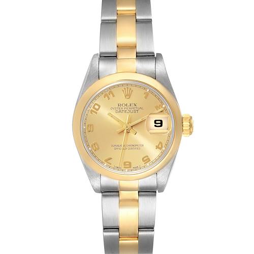 Photo of Rolex Datejust Steel Yellow Gold Ladies Watch 69163 Box Papers