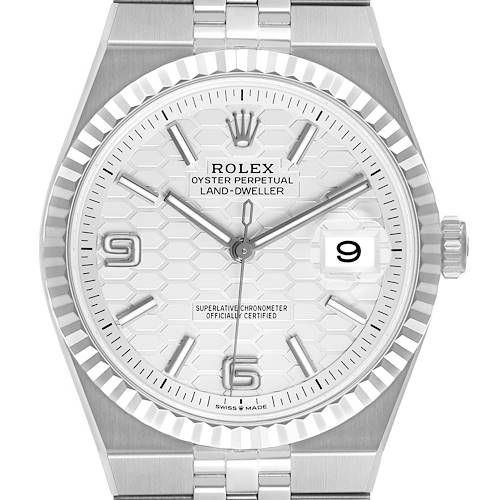 Photo of Rolex Land-Dweller Steel White Gold Mens Watch 127334 Unworn