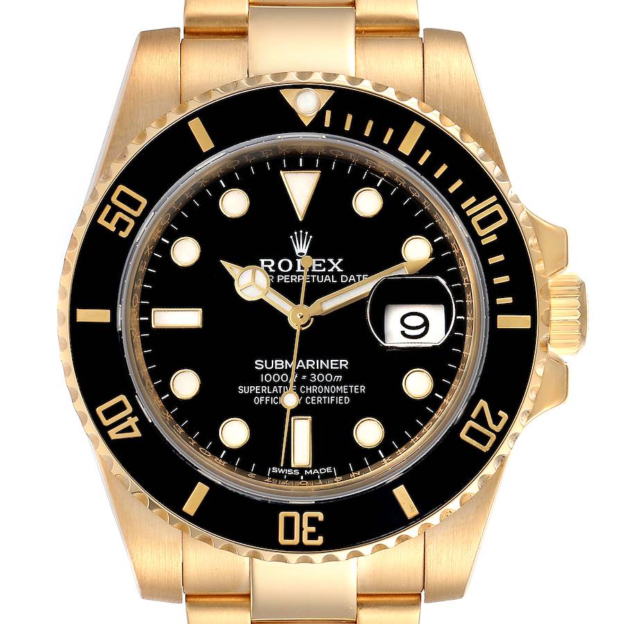 NOT FOR SALE Rolex Submariner Black Dial Yellow Gold Mens Watch 116618 Box Card PARTIAL PAYMENT SwissWatchExpo