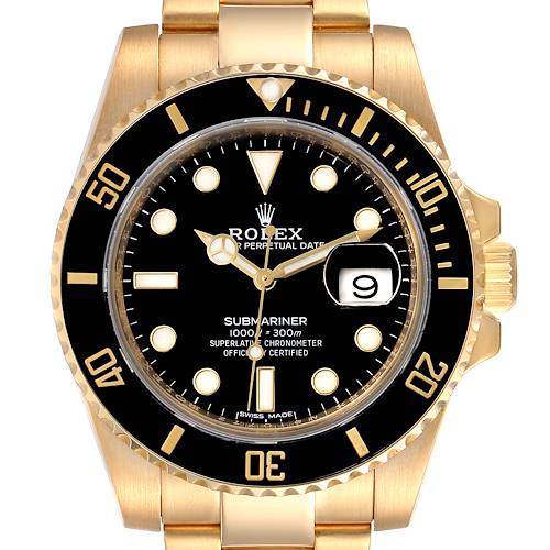 Photo of NOT FOR SALE Rolex Submariner Black Dial Yellow Gold Mens Watch 116618 Box Card PARTIAL PAYMENT