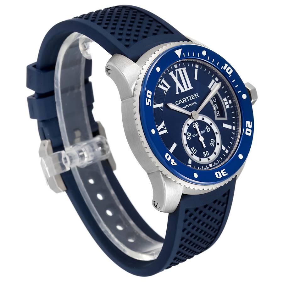 NOT FOR SALE Cartier Calibre Diver Stainless Steel Blue Dial Watch