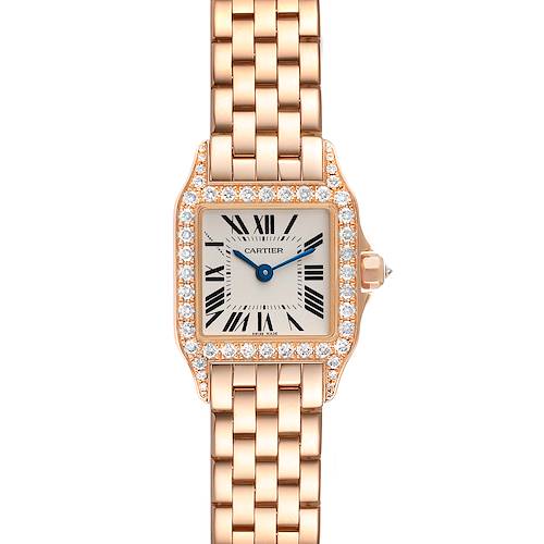 Photo of Cartier Santos Demoiselle Small Rose Gold Diamond Ladies Watch 2794