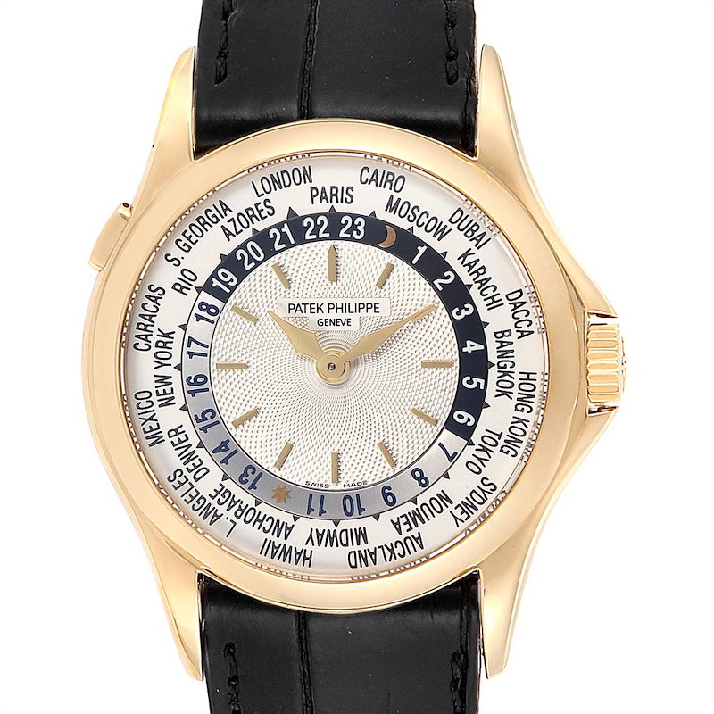Patek Philippe World Time Complications Yellow Gold Mens Watch 5110 PARTIAL PAYMENT SwissWatchExpo