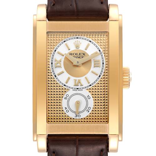 Photo of Rolex Cellini Prince Yellow Gold Champagne Dial Mens Watch 5440