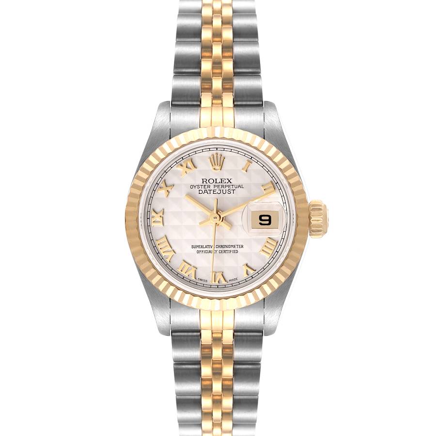 Rolex Datejust 26 Steel Yellow Gold Roman Dial Watch 79173 Box Papers SwissWatchExpo