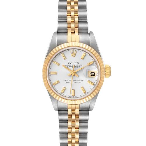 Photo of Rolex Datejust Steel Yellow Gold Silver Dial Ladies Watch 69173