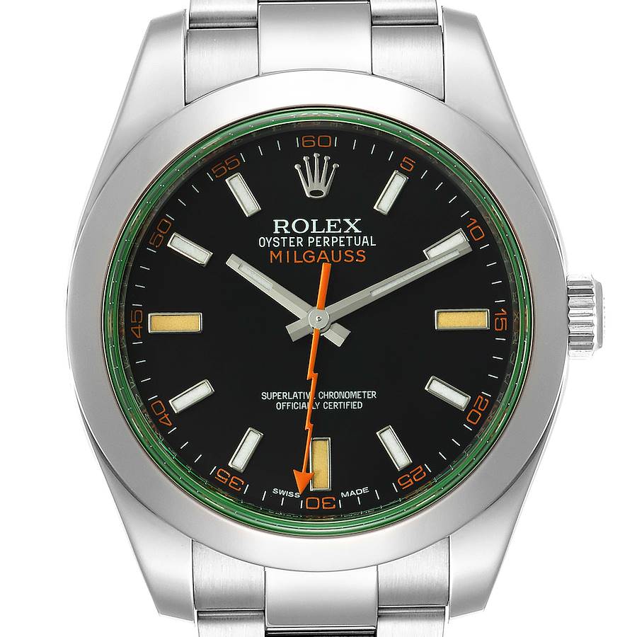 NOT FOR SALE Rolex Milgauss Black Dial Green Crystal Steel Mens Watch 116400V PARTIAL PAYMENT SwissWatchExpo