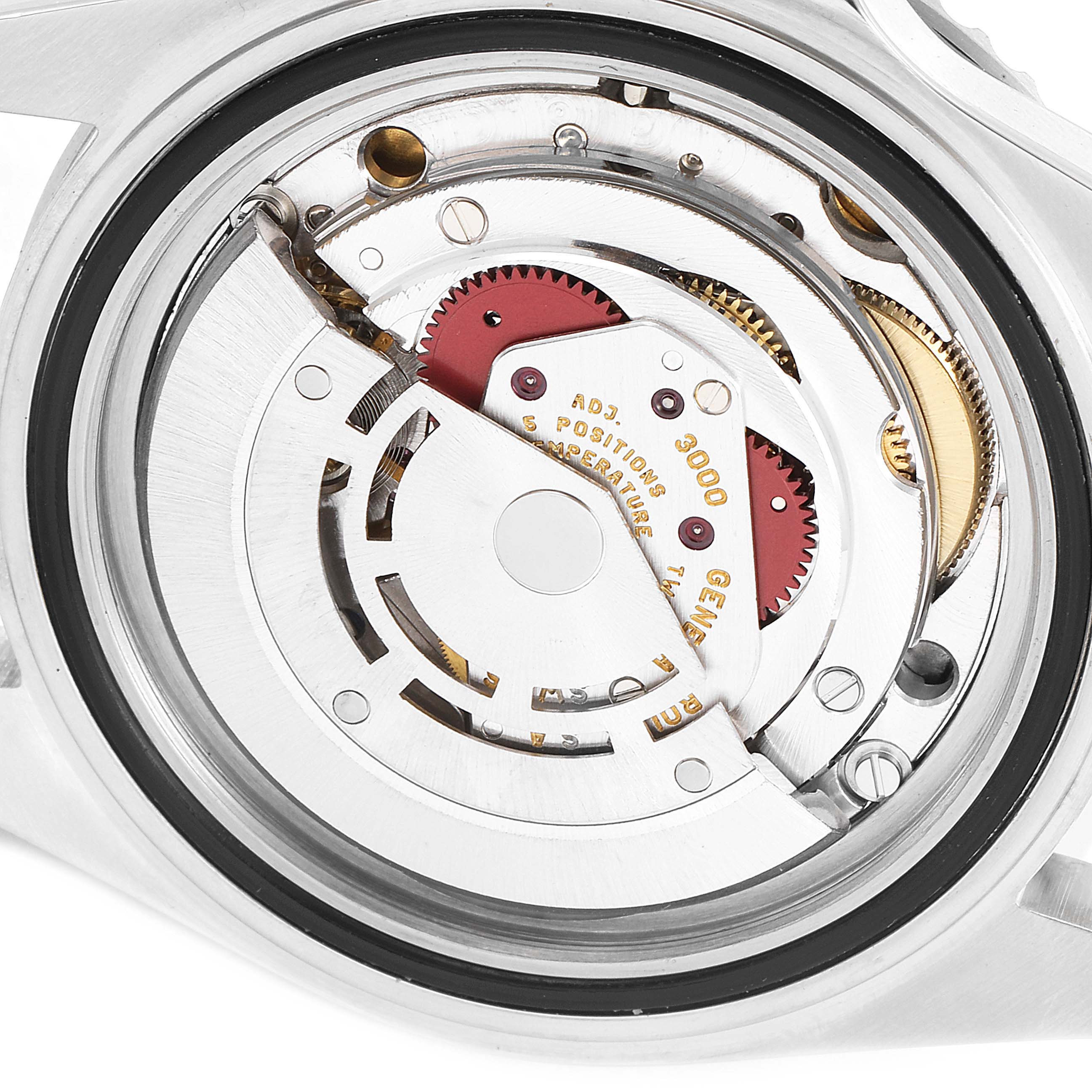 This image shows the internal mechanism of the Rolex Submariner 14060 Men
s Stainless Steel Black Dial 14060 Men
s Stainless Steel Black Dial watch viewed from the back.