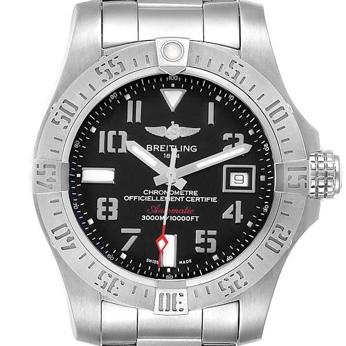 Photo of Breitling Aeromarine Avenger II 45 Seawolf Steel Black Dial Mens Watch A17331