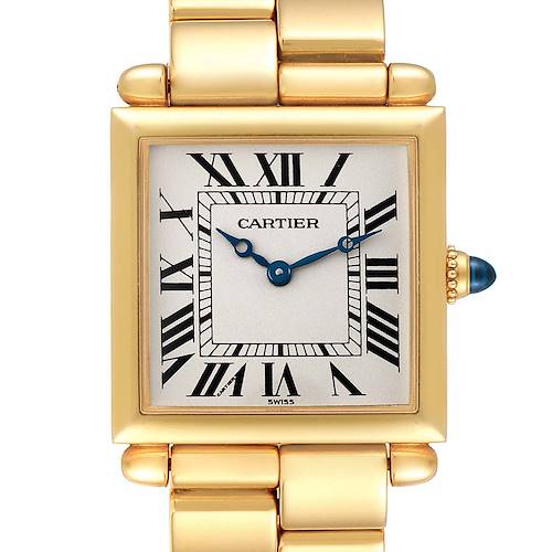 Photo of Cartier Tank Obus Prevee Collection 18k Yellow Gold Ladies Watch W15122N7