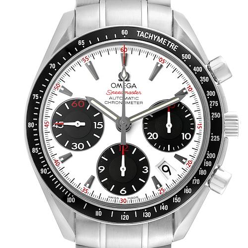 Photo of Omega Speedmaster Date Panda Dial Steel Mens Watch 323.30.40.40.04.001 Box Card