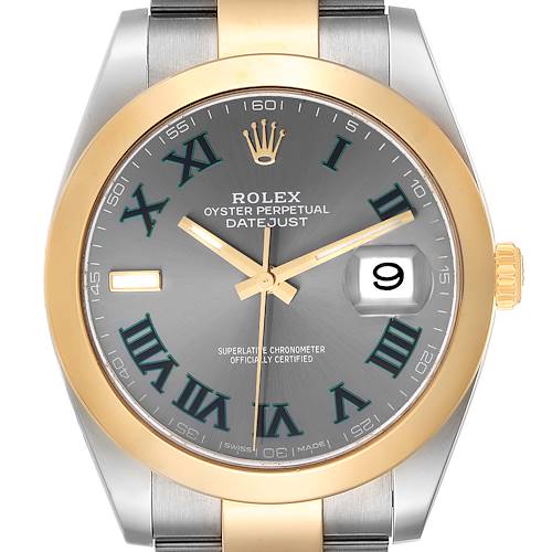 Photo of Rolex Datejust 41 Steel Yellow Gold Wimbledon Dial Watch 126303 Card