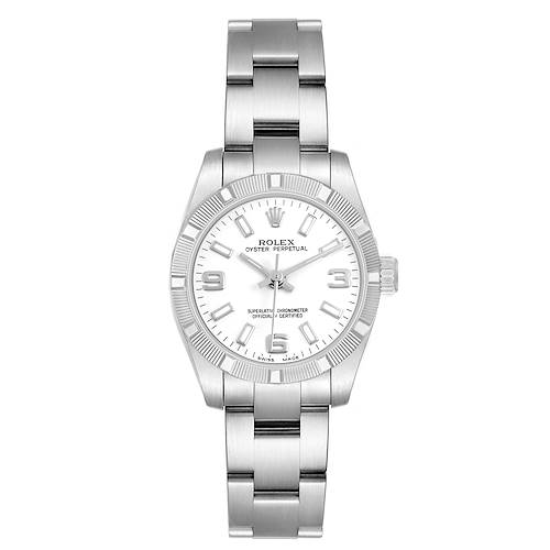 Photo of Rolex Oyster Perpetual Steel White Dial Ladies Watch 176210